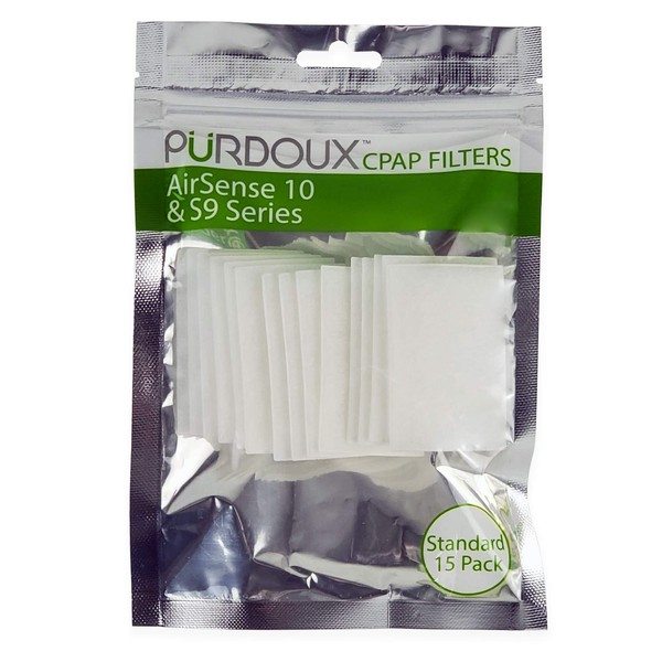 PURDOUX CPAP Filters for ResMed AirSense 10 & S9 Devices (Standard 15 Pack))