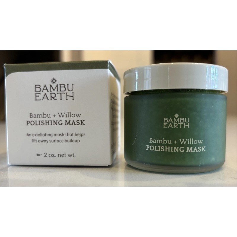 Bambú Tierra Bambú + Máscara Pulidora Sauce Pulido Exfoliante 2oz