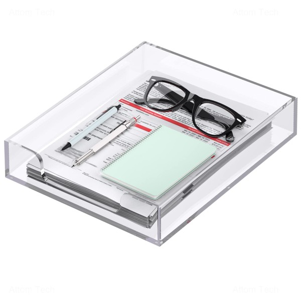NiOffice Acrylic Letter Tray, 5mm Thick Letter Organizer Storage A4