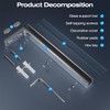 Heavy Duty Fixed Glass Clamp Support Bracket for Frameless Shower