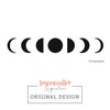 ImpressArt - Signature Moon Phase Design Metal Stamps, 4mm (Pack