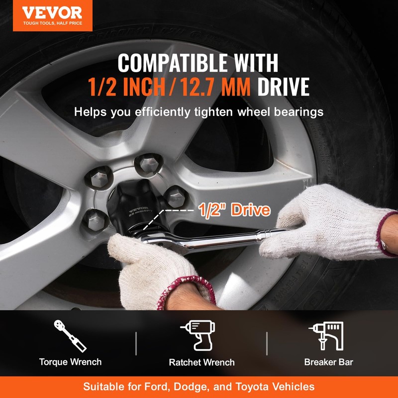 VEVOR Wheel Bearing Locknut Socket Set - Remove and Install