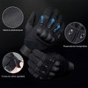 Guantes para Motociclista con Pantalla Táctil, Protección Articular Cuero Antideslizantes