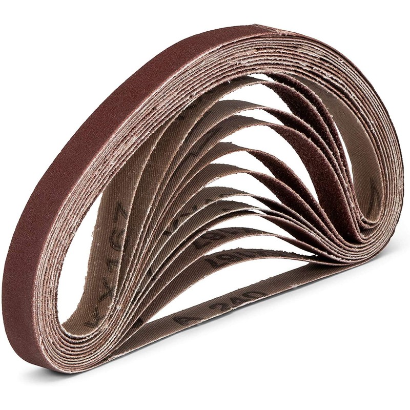 96 Pieces/Fabric Sanding Belts / 13 x 451 mm/Each 16