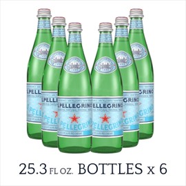 S.Pellegrino Sparkling Natural Mineral Water, Original, 25.3 Fl Oz (Pack of 6)
