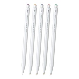 Kokuyo PS-PE WX5SET Mechanical Pencil Sharp, Writing Comparison, Set of 5, White