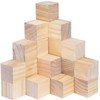 HOZEON 60 PCS 2 Inches Wooden Cubes, Natural Unfinished Wood