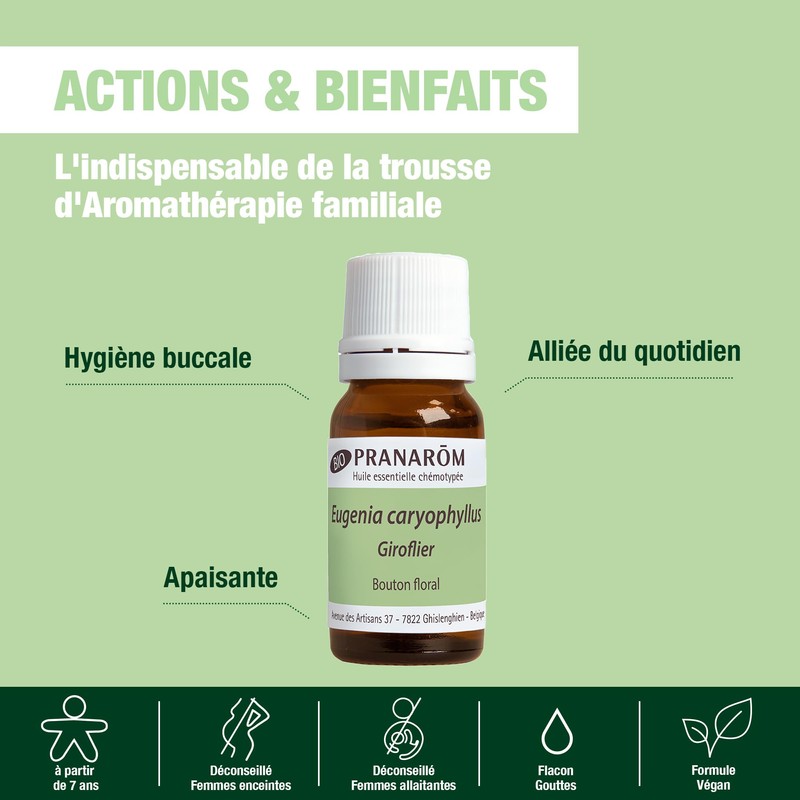 Pranarom Clove, 0.3 fl oz (10 ml)