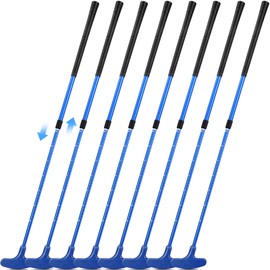 Leyndo 8 Pack Golf putters for Men and Women Two Way Mini Golf Putter Adjustable Length Putter Bulk for Right or Left Handed Golfers Kids Golf Clubs Set for Teenagers Junior Adult (Blue)