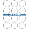 Pawfly 12 Pack Loose Leaf Binder Rings 3 Inch Smooth