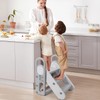 GAOMON Foldable Step Stool for Kids, Toddler Adjustable 3 Step