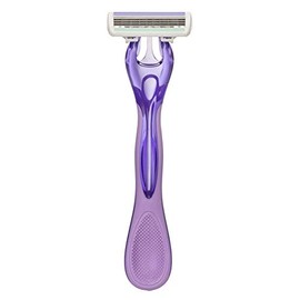 Skintimate Exotic Violet Blooms - Maquinillas de afeitar desechables de 4 hojas - 4 unidades