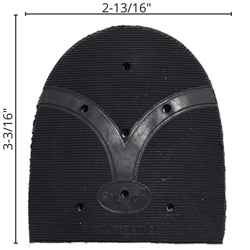 SoleTech Original Cowboy Heels 3/8" w/Washers - Size 9 Black