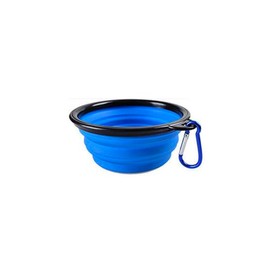 Folding Dog Bowl - Collapsible Pet Food & Water Bowl for Travels, Walks - Foldable, Expandable Bowl for Dogs & Cats