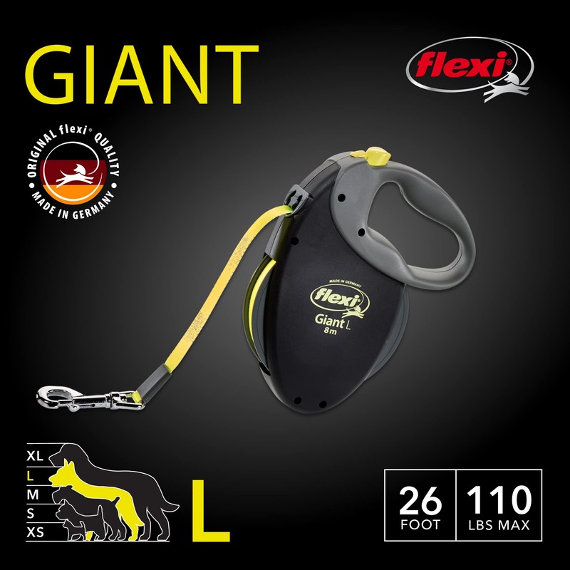 FLEXI Giant Tape Retractable Dog Leashes for Large Dogs Upto