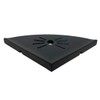Tenedos Resin Decor 8 Inches Corner Shower Shelf – Black