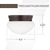 Generation Lighting 5328-710 Webster Two - Light Ceiling Flush Mount