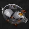 Transparent Glass Pig Coin Saver Bank Piggy Money Saving Box
