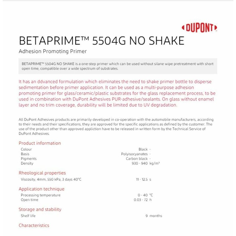 Dow Automotive-5504G Beta Prime Glass Primer 125 mL