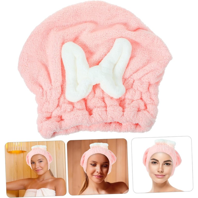 LALAFINA Gorro para Secar El Cabello Absorbente Rápido Corbata De