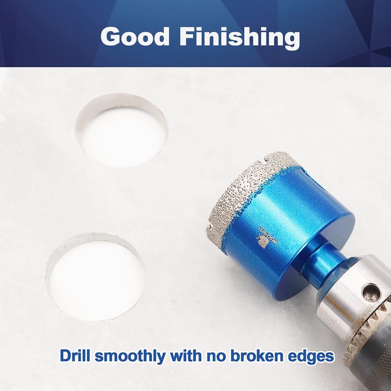 Dry Diamond Core Drill Bit Set,BRSCHNITT 2pcs/Pack 1 1/4 Inch