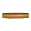 Everflow Supplies NPBR1440 4" Long Brass Nipple Pipe Fitting with