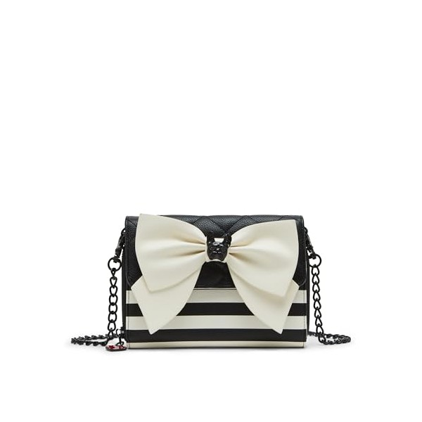 Betsey Johnson Women's Bull Dog Bow Wallet on a Chain,