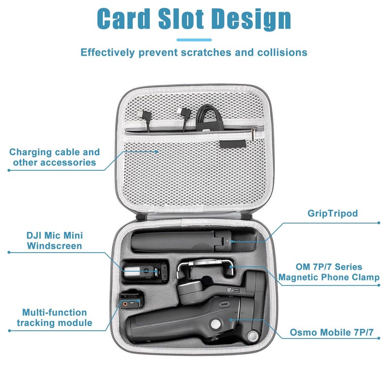 GHORA Case for DJI OSMO Mobile 7P, OSMO Mobile 7,