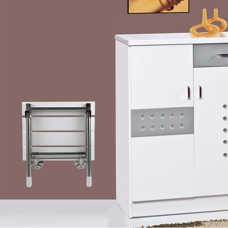JCWANGDEFU Folding Shower Seat Wall Mounted Bathroom Bathtub Safety Stool