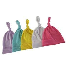 Mãe Baby 3 Gorros Bebé Beanie Niño Invierno Frio Accesorio Fular Babywrap Nudo (Rojo, Rayas, Beige)