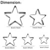 Tmflexe Stars Cookie Cutter, Pack of 5