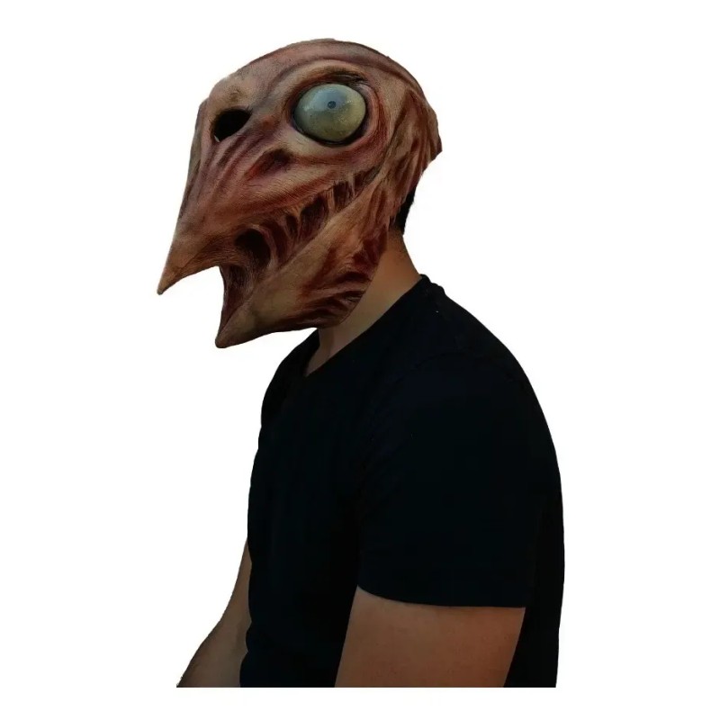 Máscara Creepypasta Pájaro Mutante Big Halloween Terror Color Carne