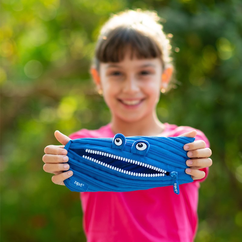 ZIPIT Monster Pencil Case for Boys | Pencil Pouch for