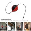 Double End Punching Ball with Adjustable Cord Inflator PU Leather