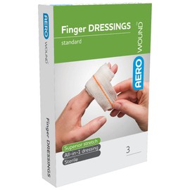 AeroWound Standard Finger Dressing, 4.5cm x 4.5cm, Envelope of 3