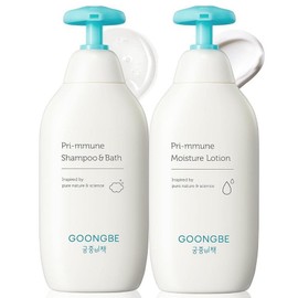 Royal Secret GOONGBE Pri-mmune Shampoo Bath & Moisturizing Lotion - Korean Baby Cleanser Body Hypoallergenic Moisturizing Soothing Daily Skin Care Gentle Cleansing Naturally Derived Product 334., GOONGBE Pri-mmune Shampoo Bath & Moisturizing Lotion, 1 Pi