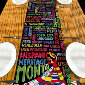 Hispanic Heritage Month Decorations Latin American Table Runner Spanish Classroom Decorations National Hispanic Heritage Month Decorations for Classroom Home