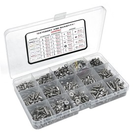 662-piece Universal Remote Control Screw kit 304 Stainless Steel Screw Combination kit, Suitable for Traxxas axial Redcat HPI Arrma SCX10 Losi 1/8 1/10 1/12 1/16 Scale Remote Control Truck Track