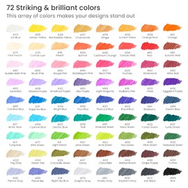 ARTEZA Inkonic Fineliners Pens, Set of 72, 0.4 mm Fine Tip Markers, Water-Based Art Pens for Drawing, Sketching, Journaling, Calligraphy