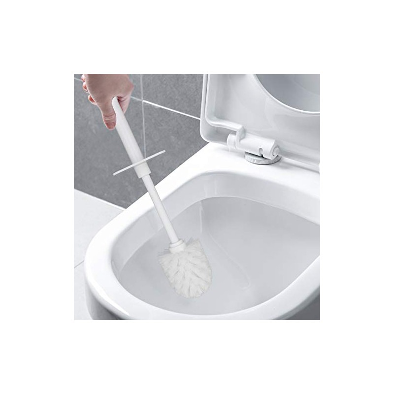 Topsky 2 Juegos de Escobilla para Inodoro con Soporte, Blanco
