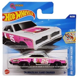 Hot Wheels - ´74 Brazilian Dodge Charger - HW Celebration Racers 3/10 - HYX20 - Short Card - Women's Day - Mattel 2025 - 1:64