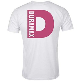 GawxTee Duramax Pink Big Design T-Shirt Unisex Color Black & White Tee (XL, White)