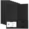 Henoyso 50 Pcs Black 4 x 9 Inch Mini Presentation