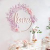 MDSTBN Pink Eucalyptus Garland with Lights, 6FT Spring Garland Faux