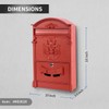 Yoocabinet Wall Mount Mailbox, Large Capacity Mailbox for Outside,Aluminum and