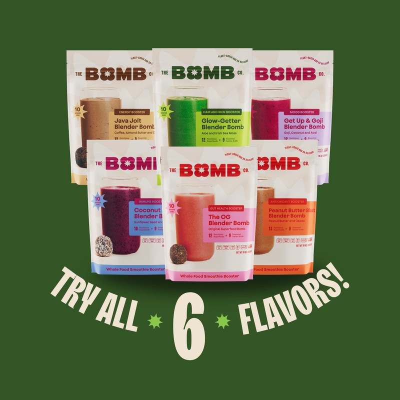 The Bomb Co. Blender Bomb, Glow Getter, Superfood Smoothie Supplement,