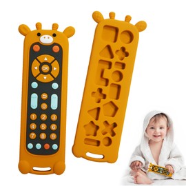 Remote Control Toy Children's Educational Toy Animal Shape Cute Deer Soft Sensory Stimulation Easy Grip Shape Recognition Suitable for 1/2/3/4/5/6 Years Old, Girls, Boys, Present, Educational Toy,