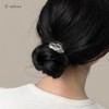 JewelVOX Hair Rubber Hair Pony Antique Style Women's Gold Silver