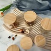 Oui Yogurt Jar Lids - 8 Pack Oui Lids-Natural Bamboo