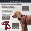 【Hakusan】 Zero Harness Mesh Series,Dog Harness, Padded, Adjustable,No Pull Design,
